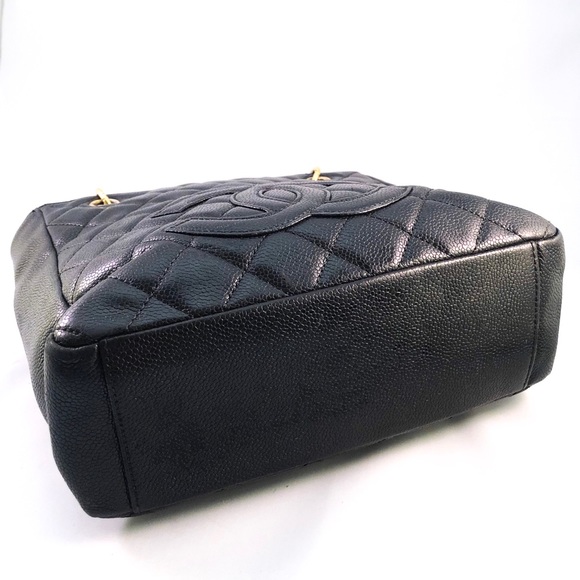 CHANEL Classic Caviar Quilted Petit Shopping Tote - Picture 6 of 8